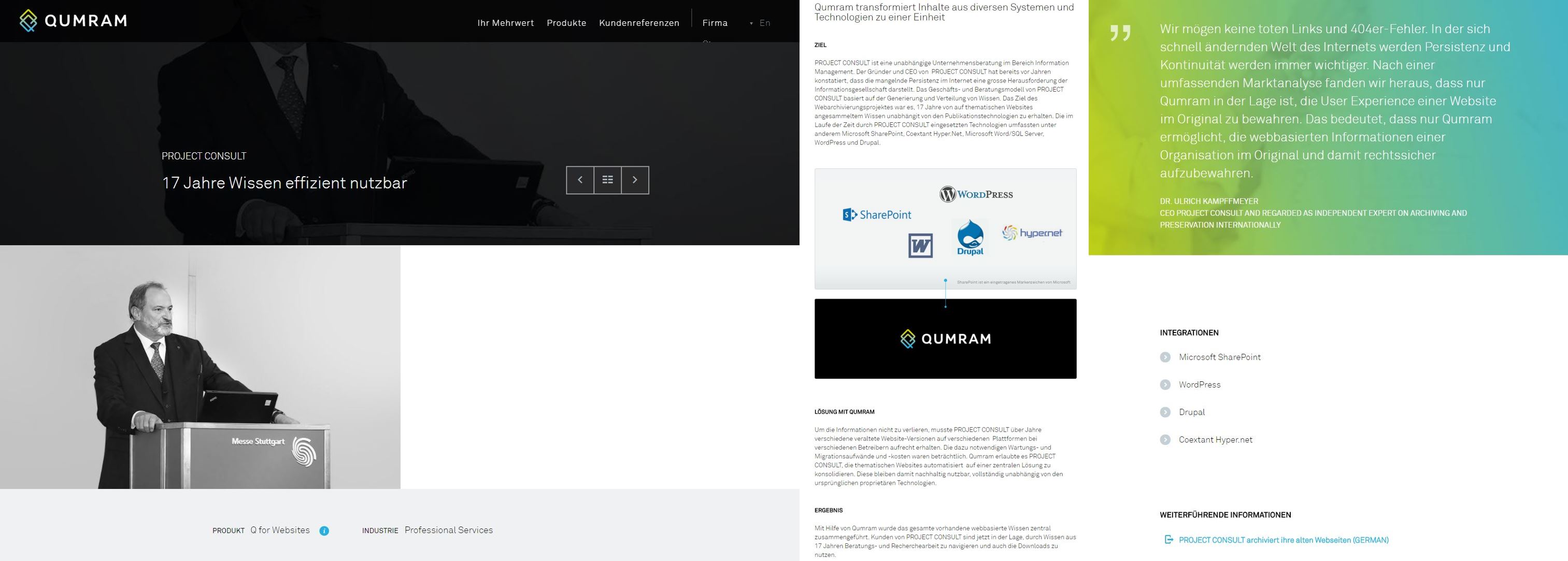 Qumram PROJECT CONSULT