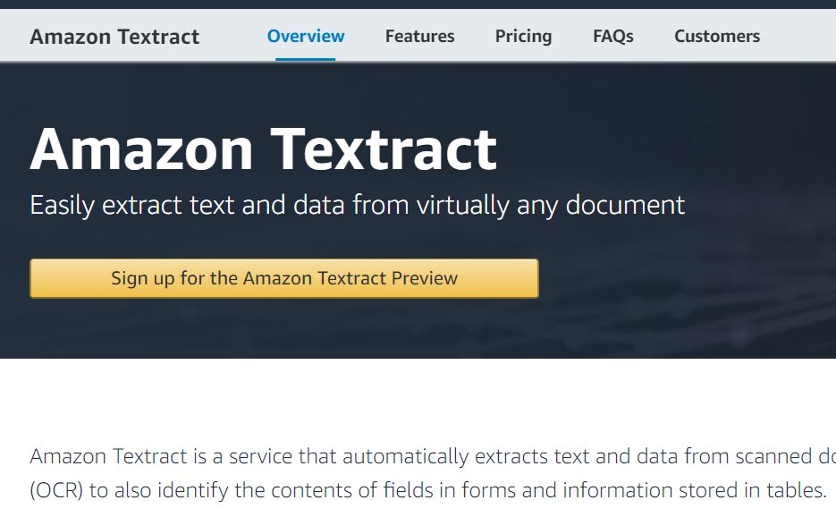 Amazon Textract