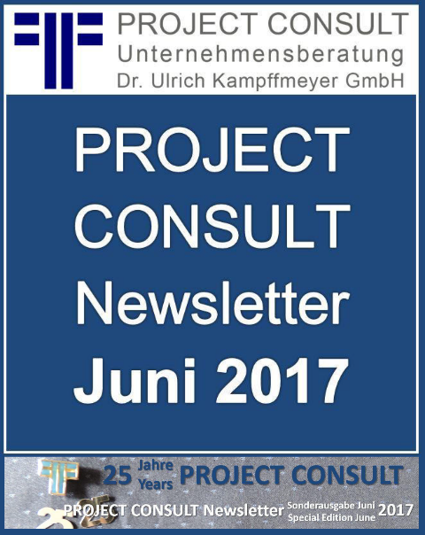 PROJECT CONSULT Jubiläums-Newsletter 2017