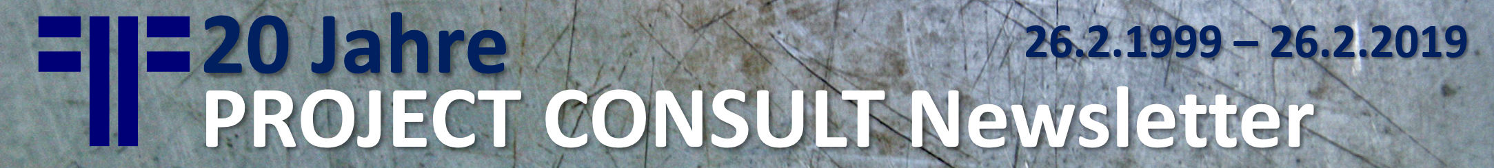 20 jahre PROJECT CONSULT Newsletter