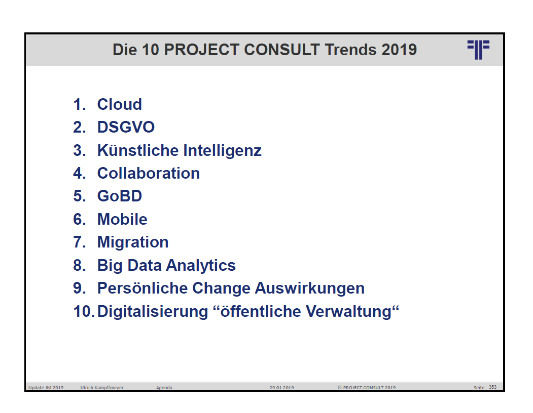 Die 10 Trends