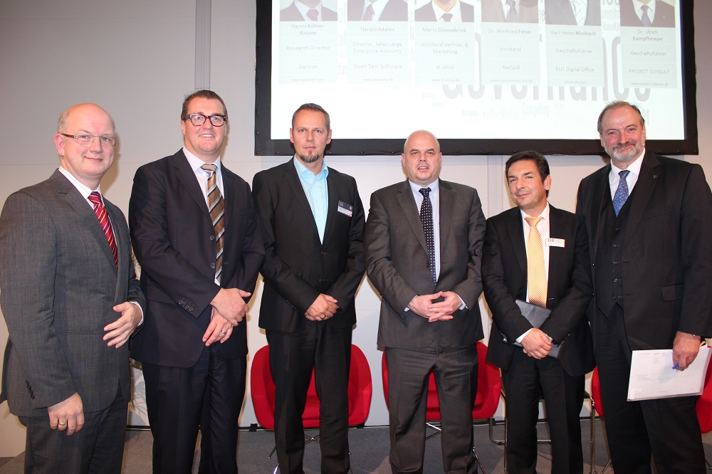 Panel-Diskussion Information Governance Gruppenfoto