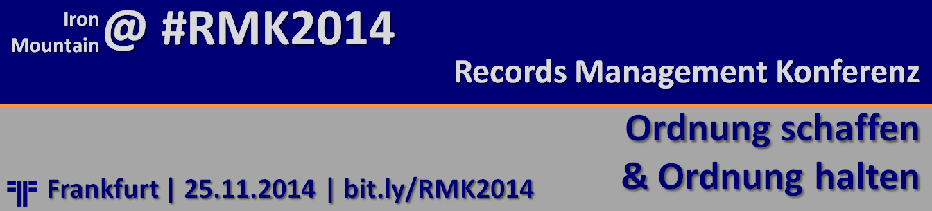 Iron Mountain auf der Records Management Konferenz 2014