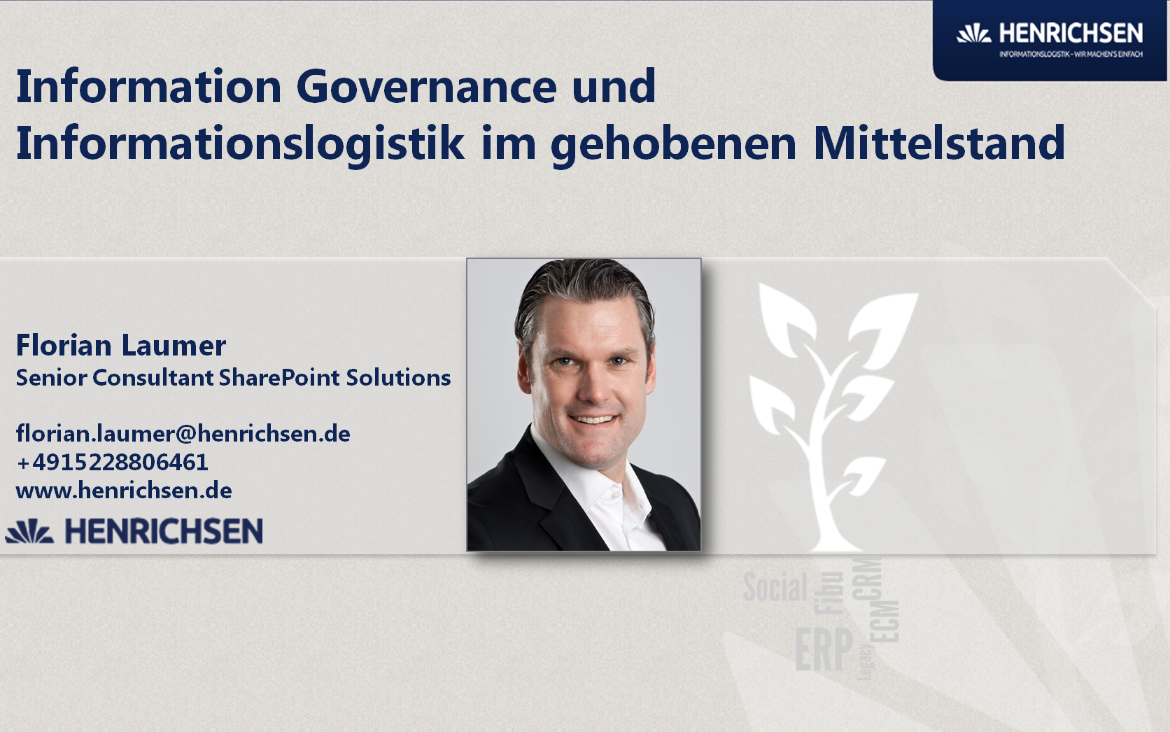 RMFT HENRICHSEN: Titelfolie