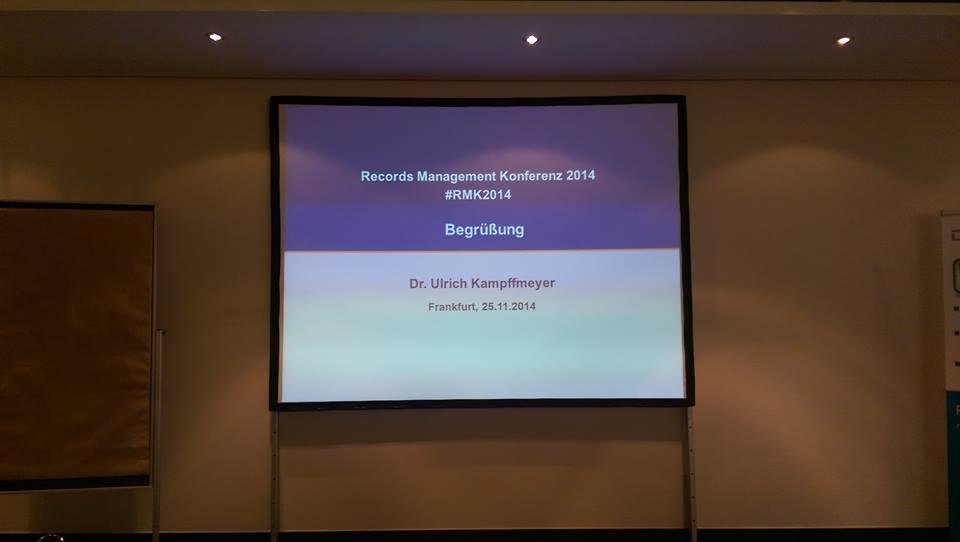 Begrüßung Records Management Konferenz 2014