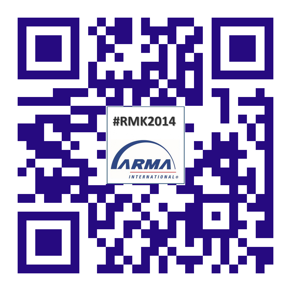 QR-Code ARMA auf der Records Management Konferenz 2014 QR-Code ARMA auf der Records Management Konferenz 2014