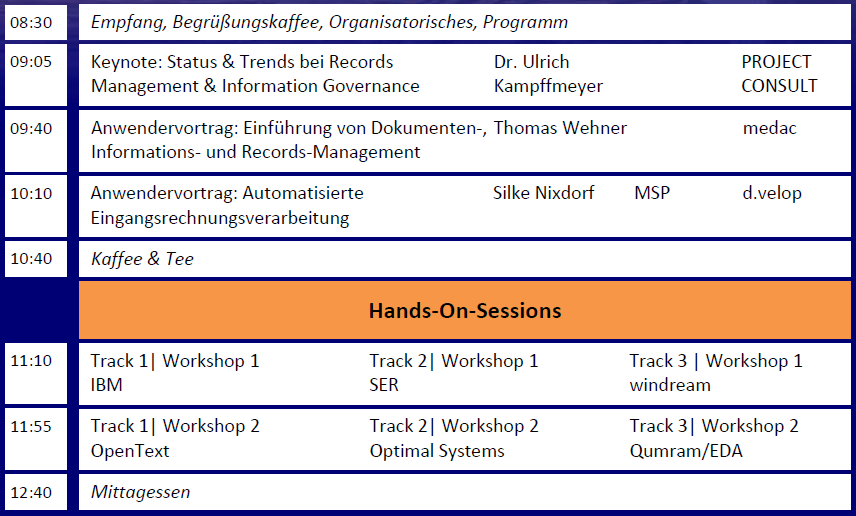 RMK2014 Agenda Vormittag