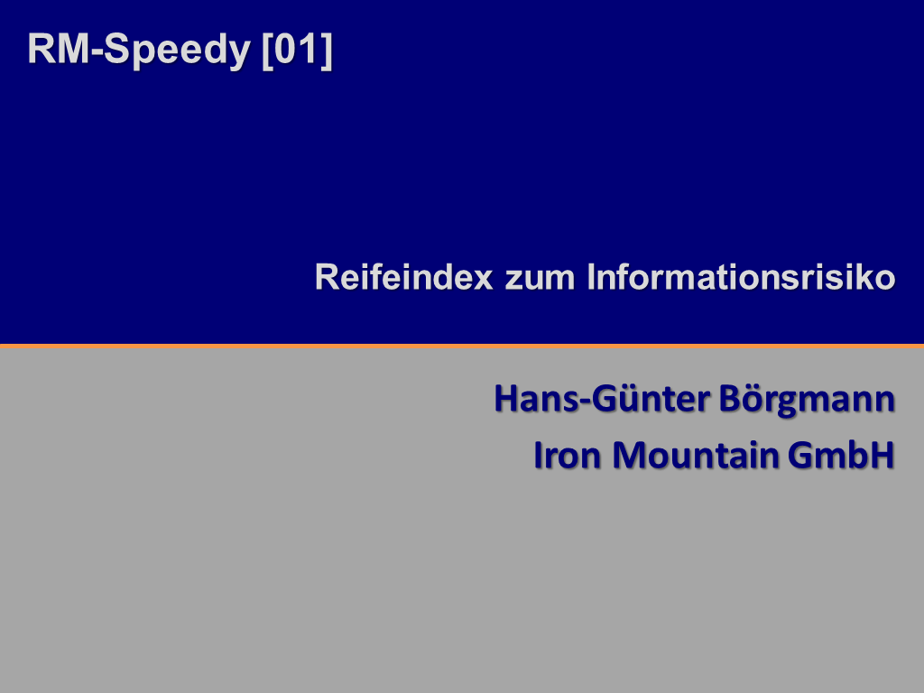 RM-Speedy Iron Mountain Titelfolie RMK2014