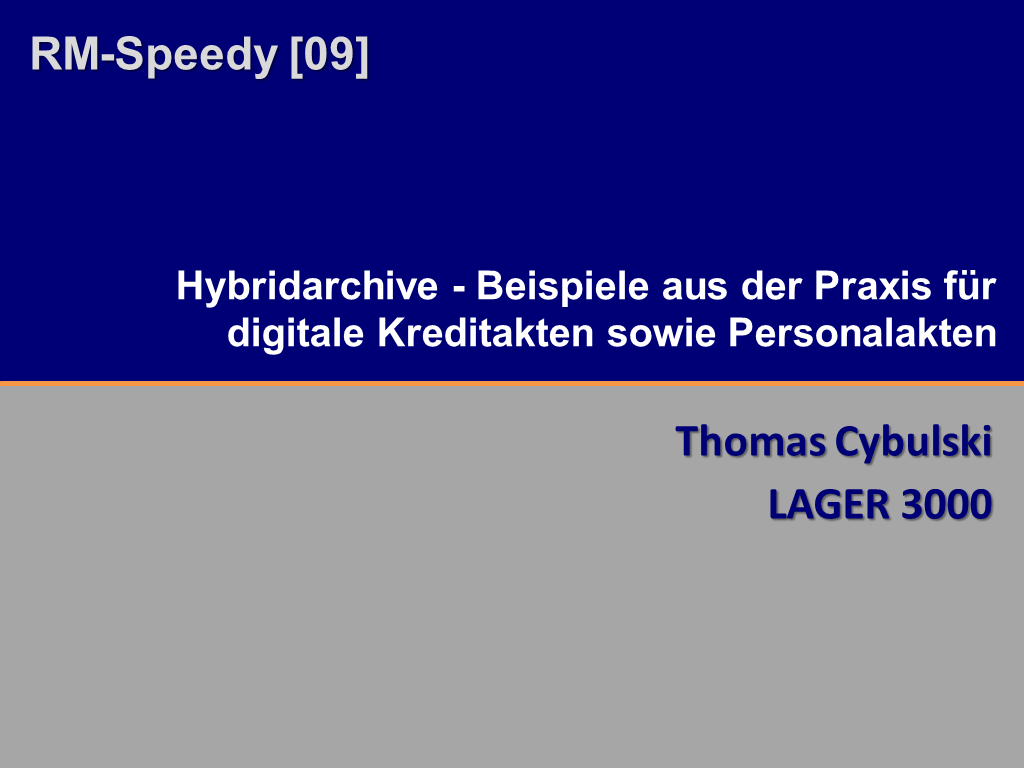RM-Speedy Lager3000 Titelfolie